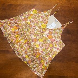 NWT Patrons of Peace Floral Blouse